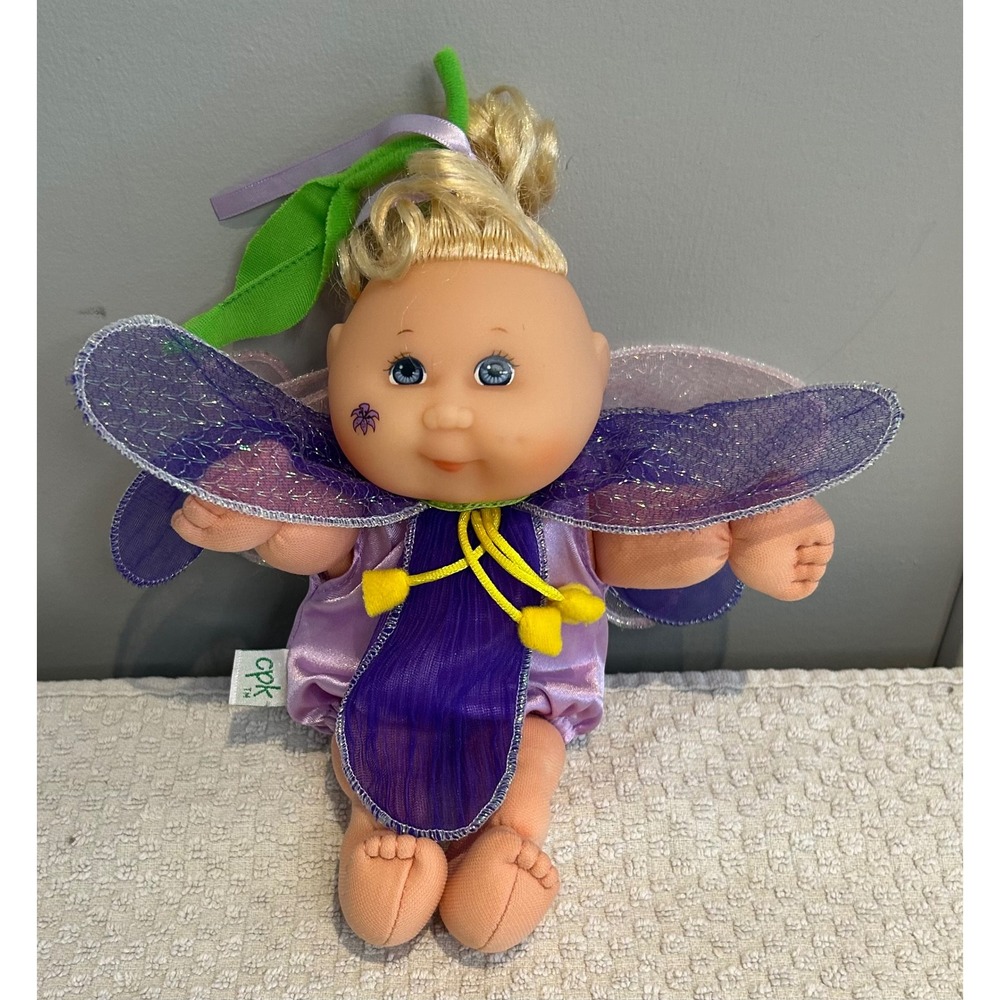 Cabbage Patch Kids CPK Garden Fairy Iris Violet Blonde 10 Inch